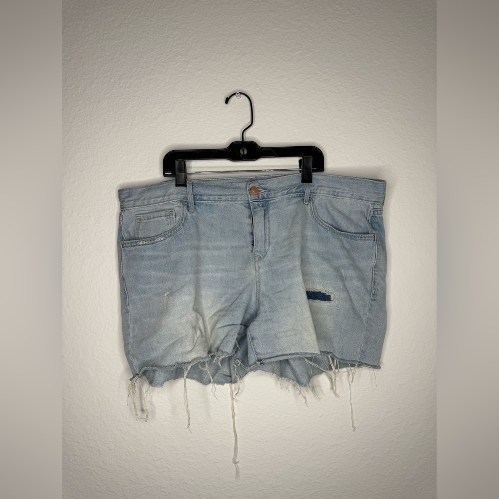 Old Navy Light Blue Frayed Denim Shorts BOGO